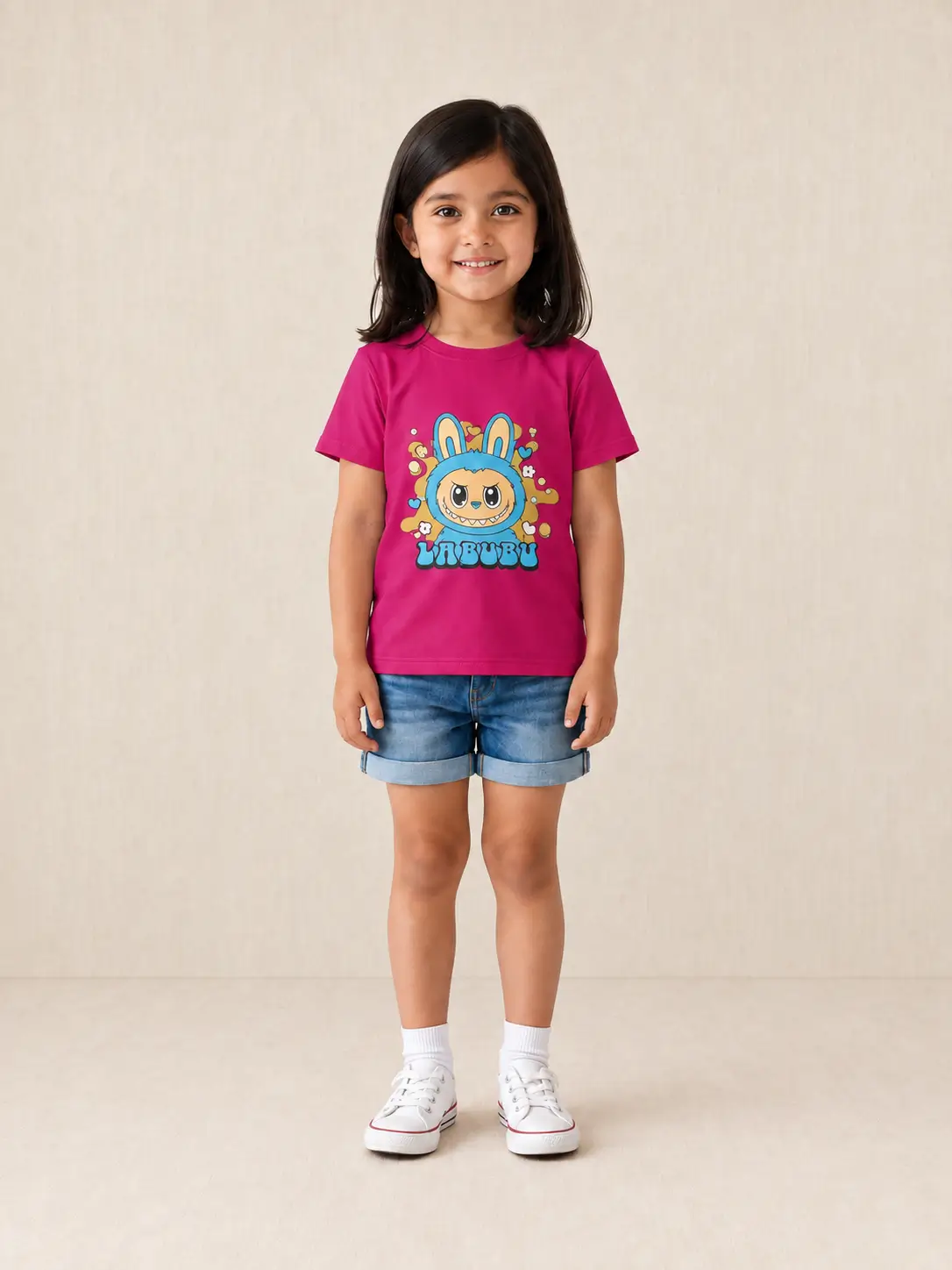 Girls' Labubu Graphic T-Shirt